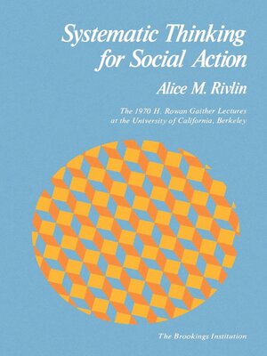 cover image of Systematic Thinking for Social Action